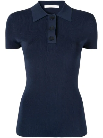 Shop Dion Lee Density Polo Shirt In Blue