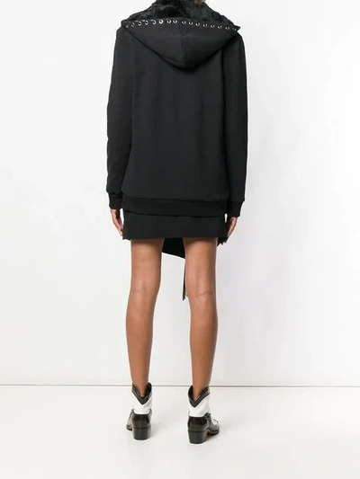Shop Barbara Bui Fringe Embellished Loose Jacket In Black