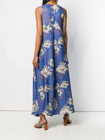 Shop Antonelli Floral Print Dress - Blue