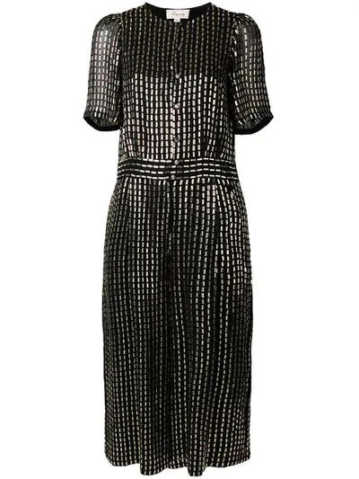 Shop Temperley London Mosaico Cropped Jumpsuit In Black