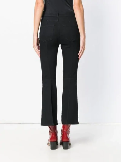 Shop Alexander Mcqueen Cropped Jeans In Black