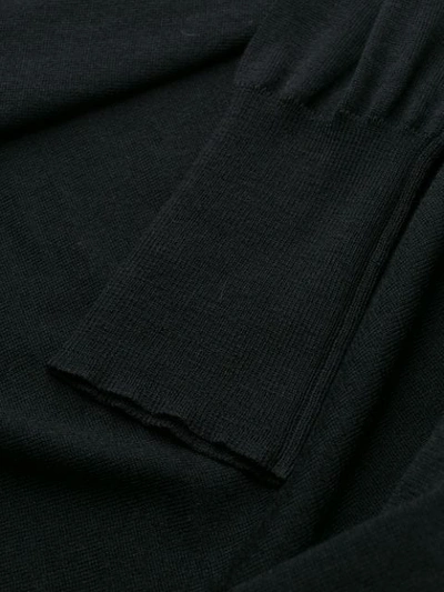 Shop Roberto Collina Roll Neck Sweater In Black
