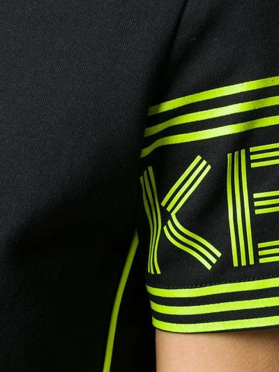 Shop Kenzo Logo Sleeves T In Black