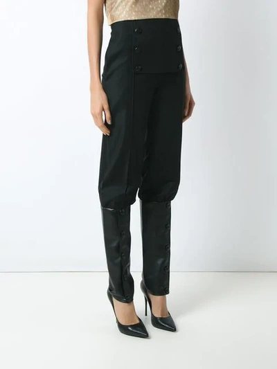 Shop Adriana Degreas High Waist Trousers In Black