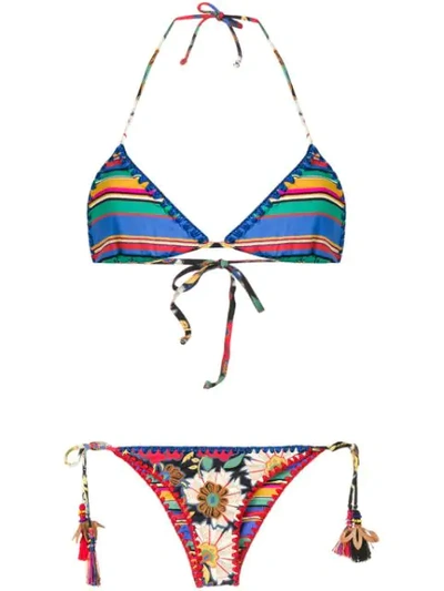 Shop Anjuna Bestickter Bikini In Blue