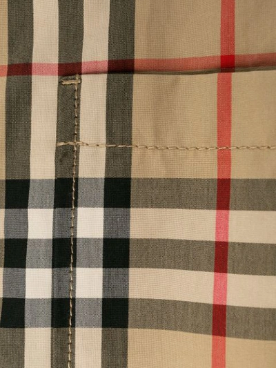 Shop Burberry Vintage Check Shirt Dress In Neutrals