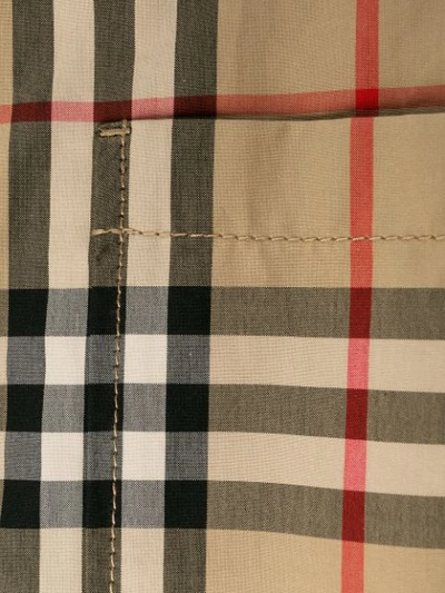 BURBERRY VINTAGE CHECK SHIRT DRESS - 大地色