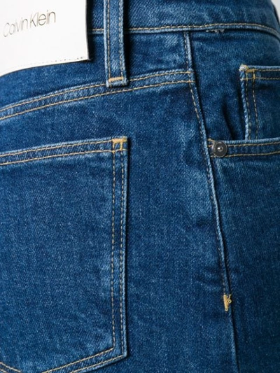 Shop Calvin Klein Wide Leg Jeans In Blue
