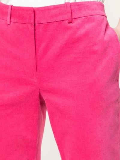 Shop Robert Rodriguez Straight Cropped Trousers In Pink