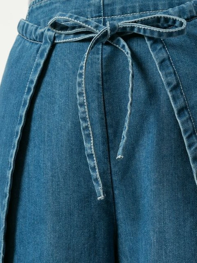 Shop Frei Ea Wide Leg Skirt Jeans In Blue