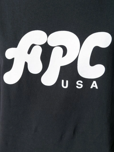 Shop Apc Logo Print T In Black