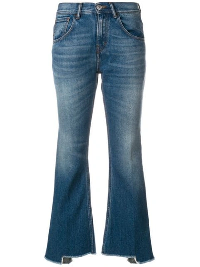 Shop Haikure Flared Cropped Jeans In Blue