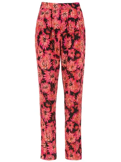 ANDREA MARQUES PRINTED STRAIGHT TROUSERS - 黑色