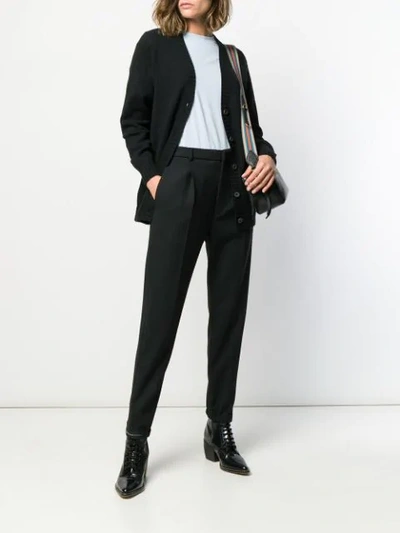 Prada Tailored Pleated Trousers In F0002 Black