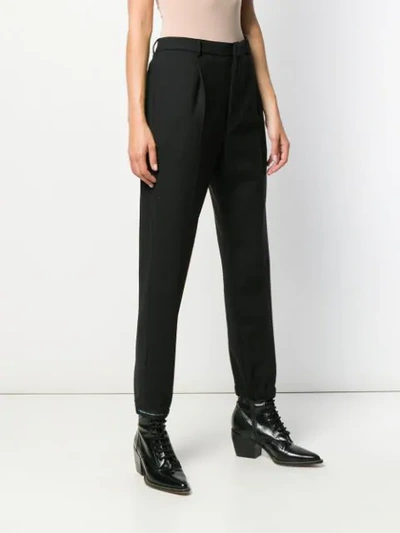 Prada Tailored Pleated Trousers In F0002 Black