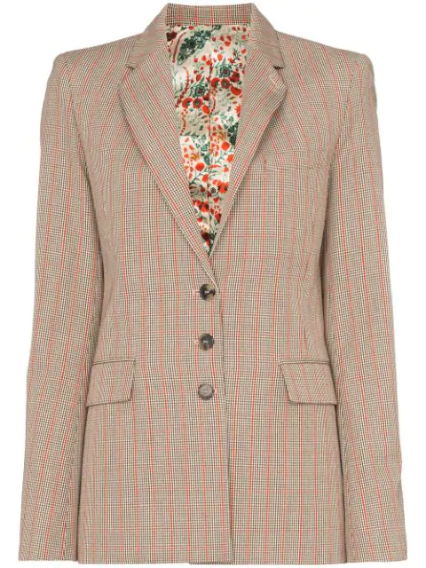grey heritage check blazer dress