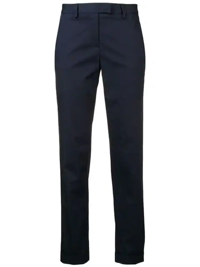 Shop Alberto Biani Slim Fit Trousers In Blue