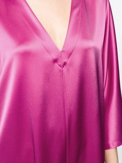 Shop Gianluca Capannolo V-neck Shift Dress In Pink