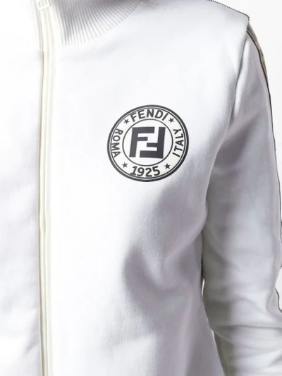 Shop Fendi Cotton Jersey Sweatshirt In White