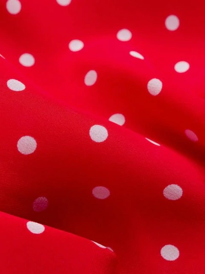 Shop Balenciaga Polka Dot Vareuse In Red