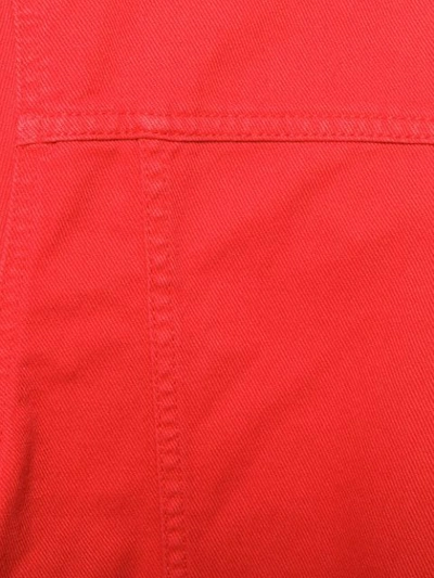 Shop Msgm Short-sleeved Jacket In 18 Red