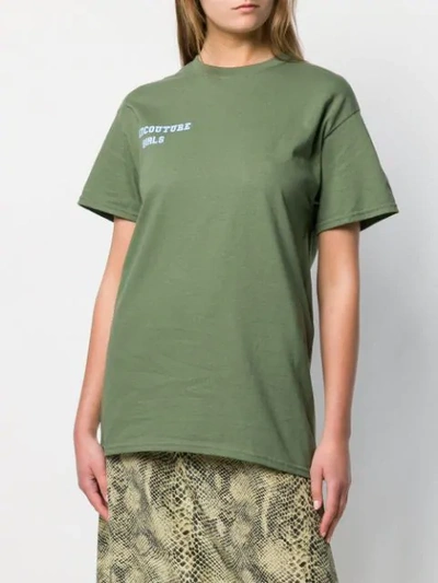 Shop Semicouture 'laura' T In Green