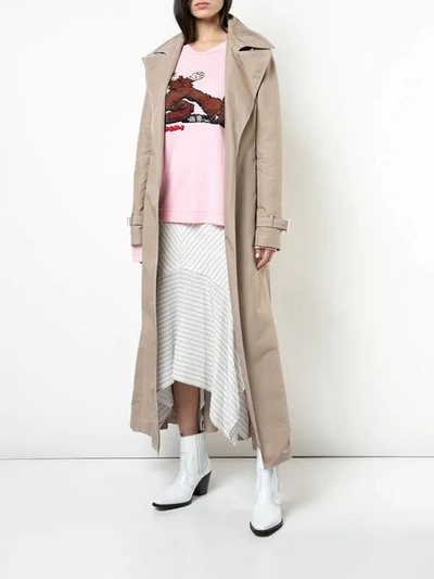 Shop Marc Jacobs Classic Long Trench Coat In Tan