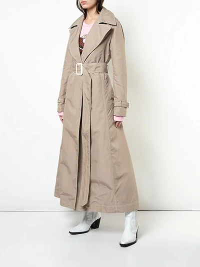 Shop Marc Jacobs Classic Long Trench Coat In Tan