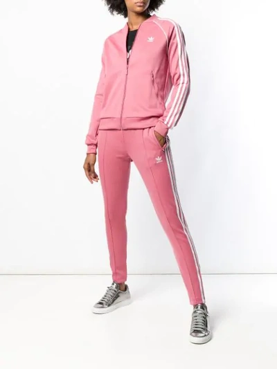 Shop Adidas Originals Adidas Skinny Sweatpants - Pink