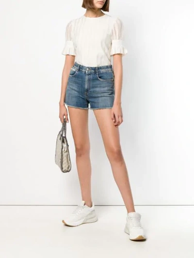 Shop Stella Mccartney The Denim Shorts In Blue