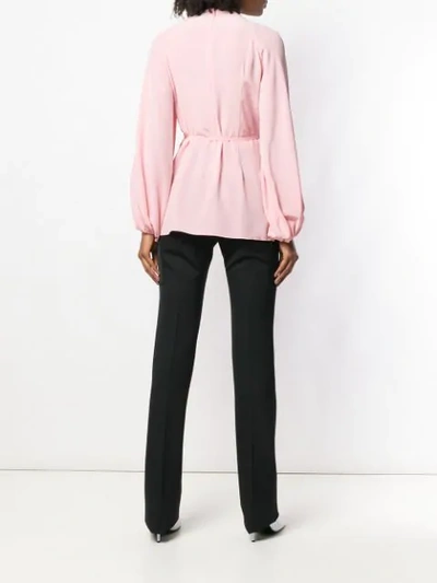Shop Stella Mccartney Lace Embellished Blouse In Pink