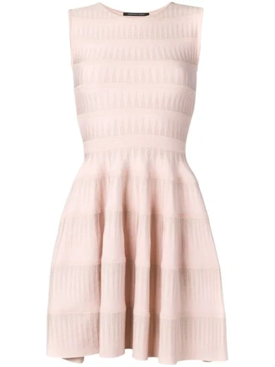 Shop Antonino Valenti Short Flared Dress - Pink