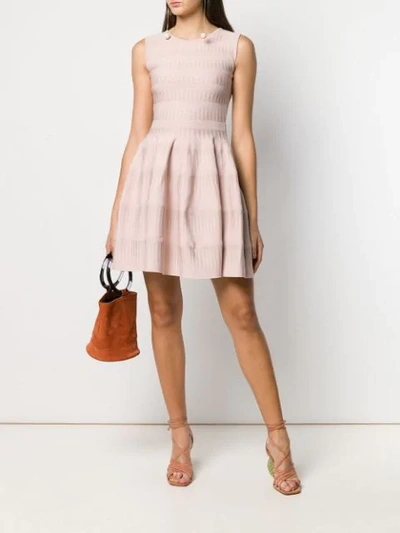 Shop Antonino Valenti Short Flared Dress - Pink