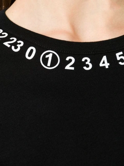 Shop Maison Margiela Numbers Print T In 900 Black