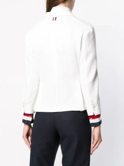 Shop Thom Browne Double-knit Tech Sport Coat - White