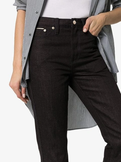 Shop Eytys Oregon High-waisted Jeans In Black