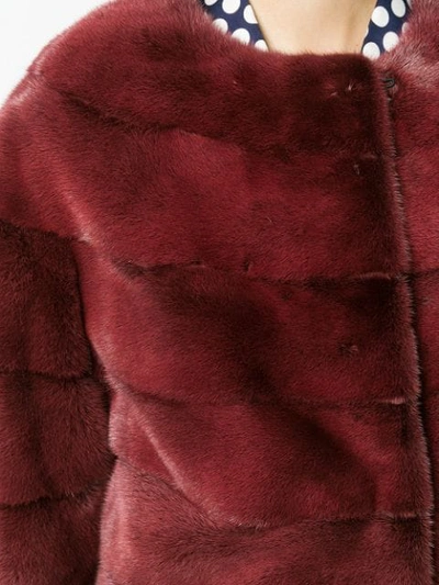 Shop Liska Luce Coat In Red