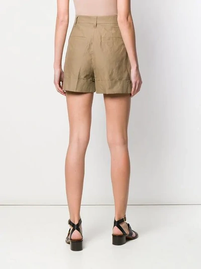 Shop Brunello Cucinelli Concealed Front Shorts In Neutrals
