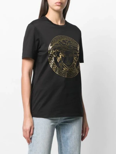 VERSACE MEDUSA徽章T恤 - 黑色
