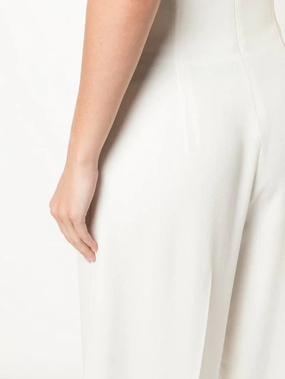 Shop Proenza Schouler Textured Crepe High Waist Pants In White