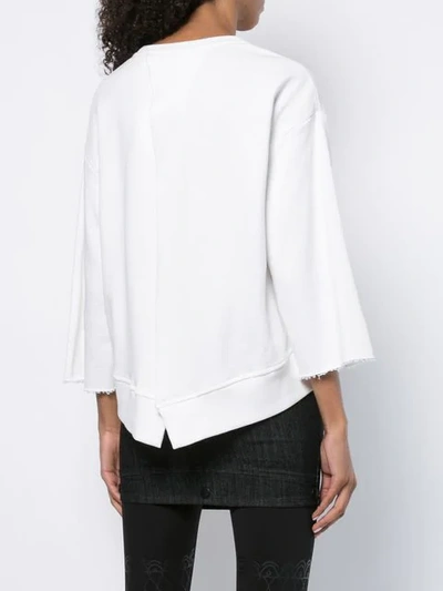 Shop Haculla Nyc Drama Patch Sweatshirt In White