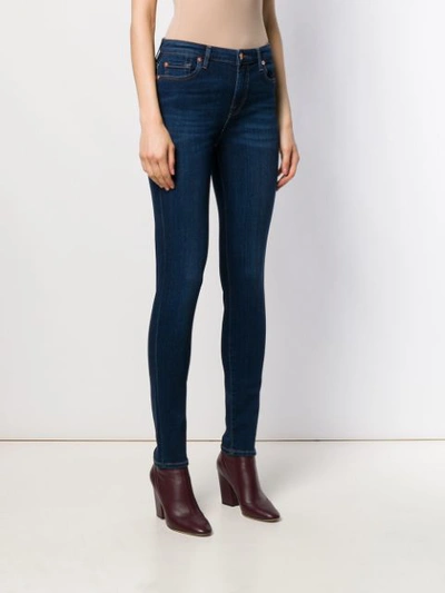 Shop 7 For All Mankind Skinny Jeans In Blue