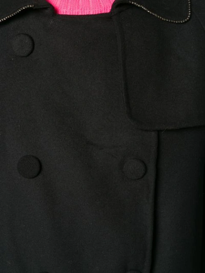 Shop N°21 Nº21 Button Fastened Loose Coat - Black
