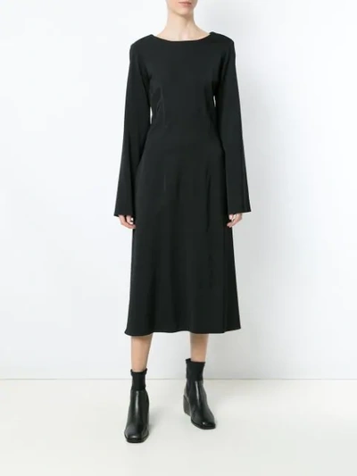Shop Uma Raquel Davidowicz Manga Midi Dress In Black