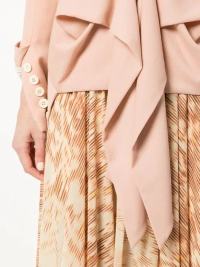 Shop Kitx Draped Tails Jacket - Pink