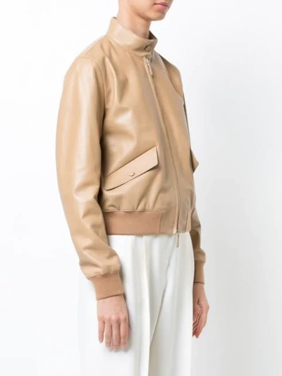 Shop The Row Erhly Bomber Jacket In Brown