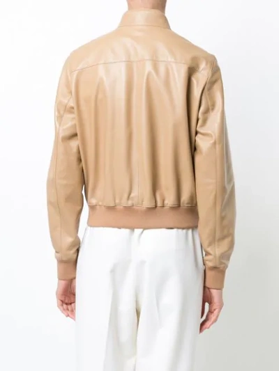 Shop The Row Erhly Bomber Jacket In Brown