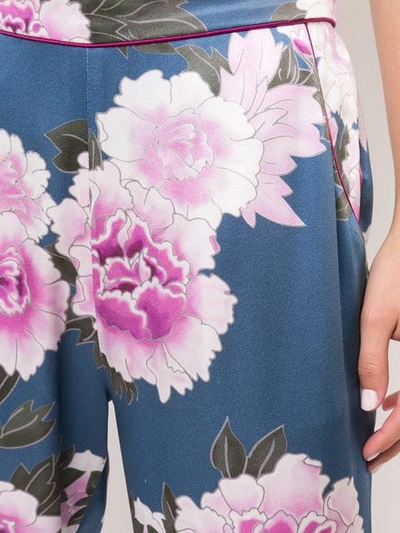 Shop Fleur Du Mal Floral Pajama Trousers In Multicolour