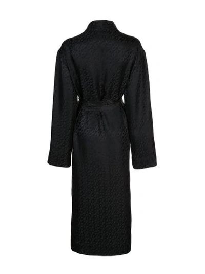 Shop Kiki De Montparnasse Logomania Robe In Black