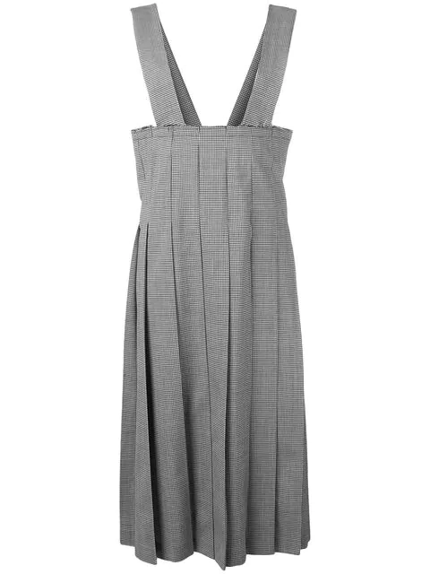 Comme Des Garcons Comme Des Garcons Latzkleid Mit Falten In Black Modesens
